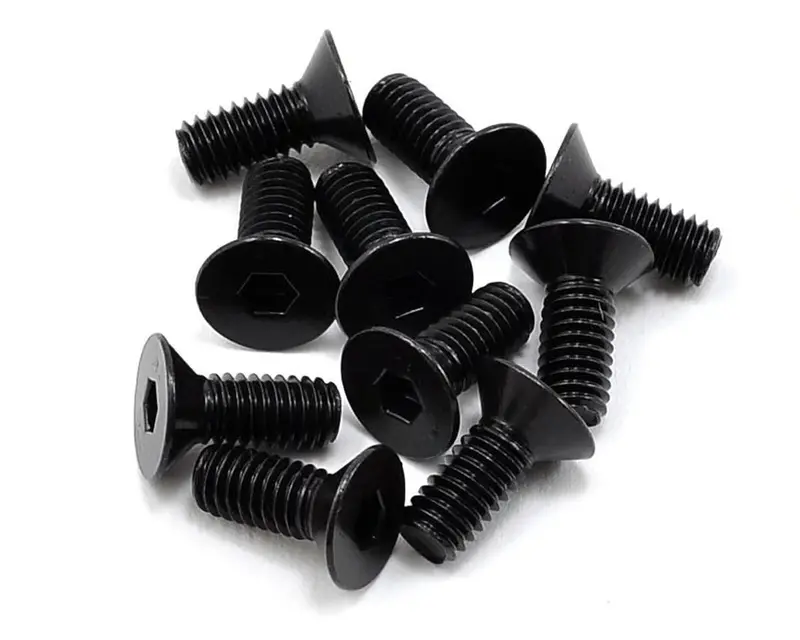 Tekno Rc 4X10mm Flat Head Screw (10) 1