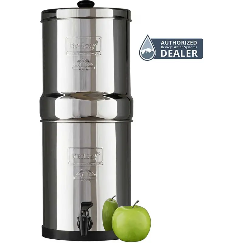 Travel Berkey Gravity-Fed Water Filter With 2 Black Berkey Purification Elements 1