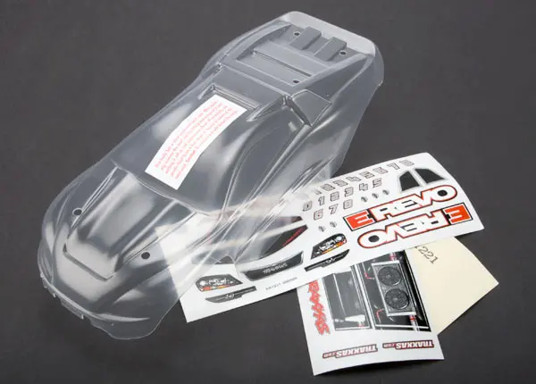 Traxxas 1/16 E-Revo Clear Body 1