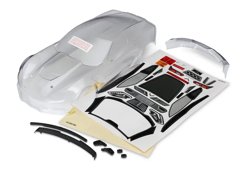Traxxas 4-Tec 2.0 Corvette Body Clear 1