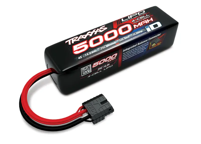 Traxxas 4S 14.8V 5000Mah 25C Lipo Battery W/ Id Connector 1