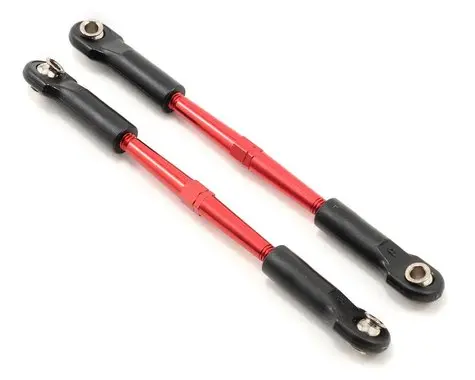 Traxxas 61Mm Aluminum Toe Link Turnbuckle Set (2) (Red) 1