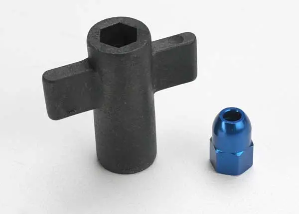 Traxxas Antenna Crimp Nut & Antenna Nut Tool Set (Blue) 1