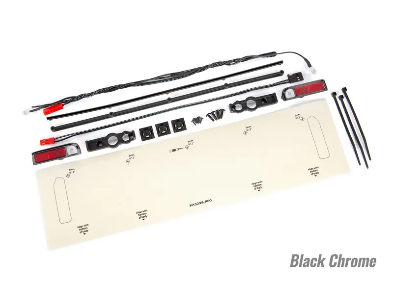 Traxxas Drag Slash Led Tail Light Set Black Chrome 1