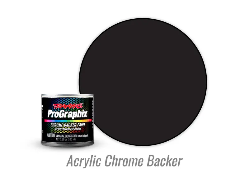 Traxxas Prographix® Chrome Paint Acrylic Black Backing 1