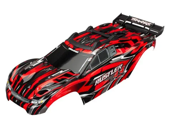 Traxxas Rustler 4X4 Pre-Painted Body W/Clipless Mounting (Red) 1