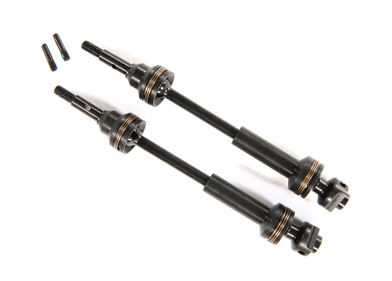 Traxxas Steel-Spline Constant-Velocity Front Driveshafts (2) (Complete Assembly) 1