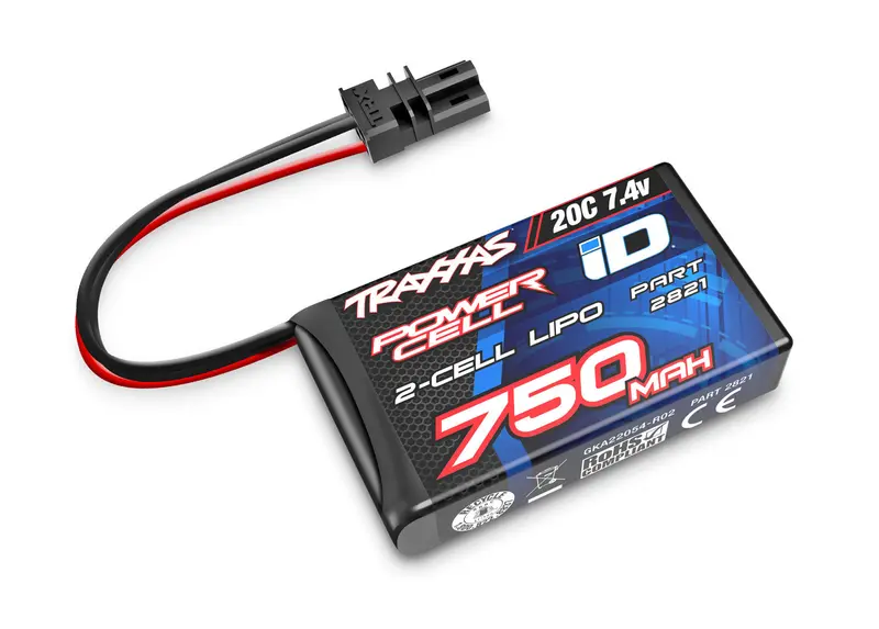 Traxxas Trx-4M 750Mah 7.4V 2-Cell 20C Lipo Battery 1