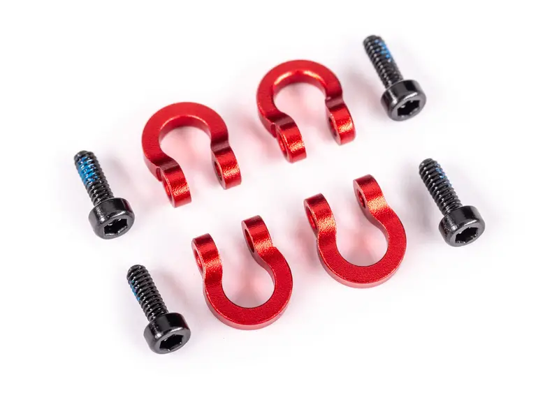 Traxxas Trx-4M Aluminum Bumper D-Rings (Red) 1