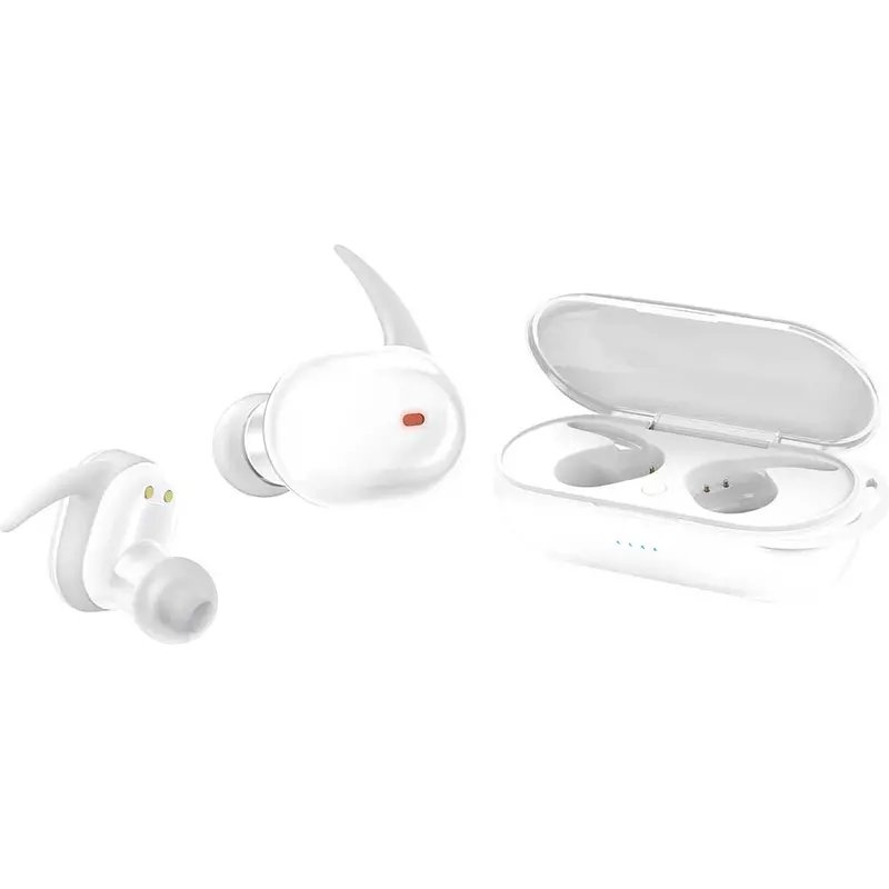 Tru-Fit True Wireless Earbuds, White 1