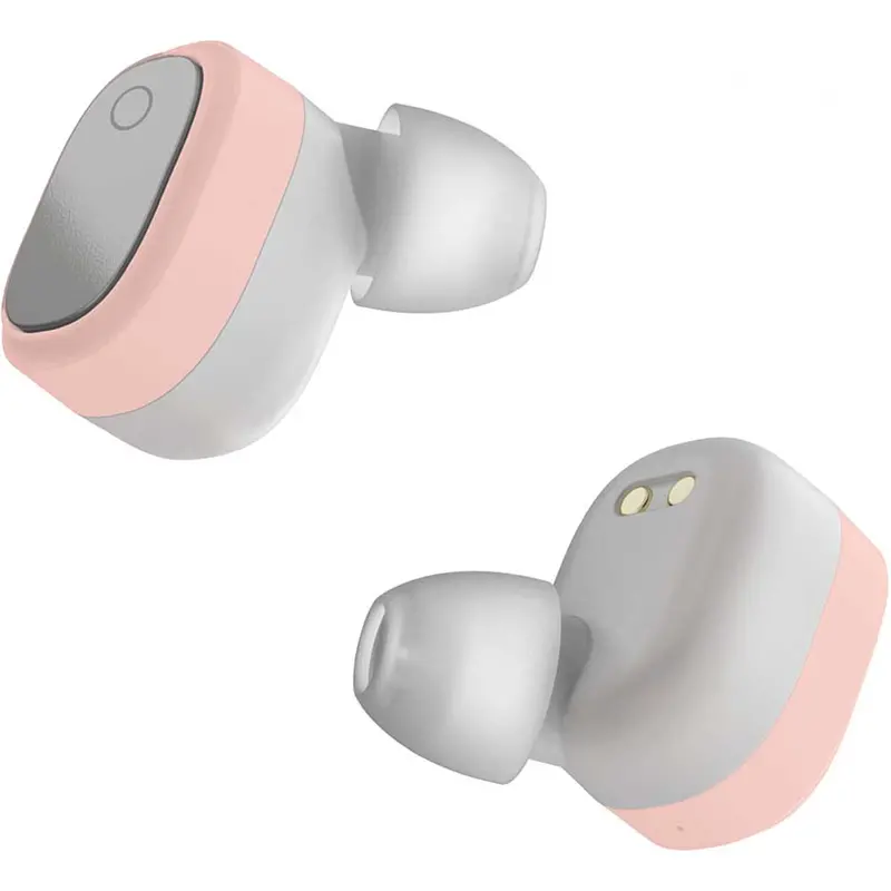 True Wireless Earbuds, White/Pink 1