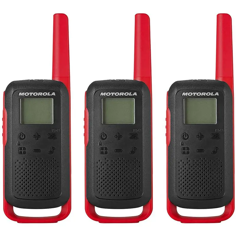 Two-Way Radios, Black/Red, Three-Pack 1