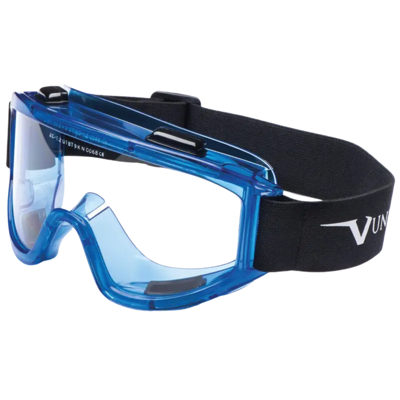 Univet Tiger Blue Workshop Safety Goggles - Clear Lens 1