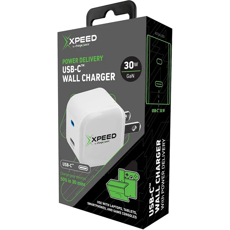 Usb-C Wall Charger W/Power Delivery, White 1