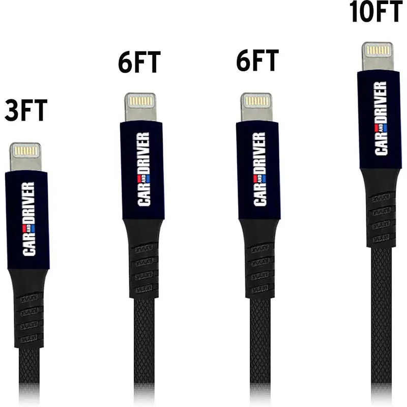Usb To Lightning Connector, 4 Braided Black Cables 1