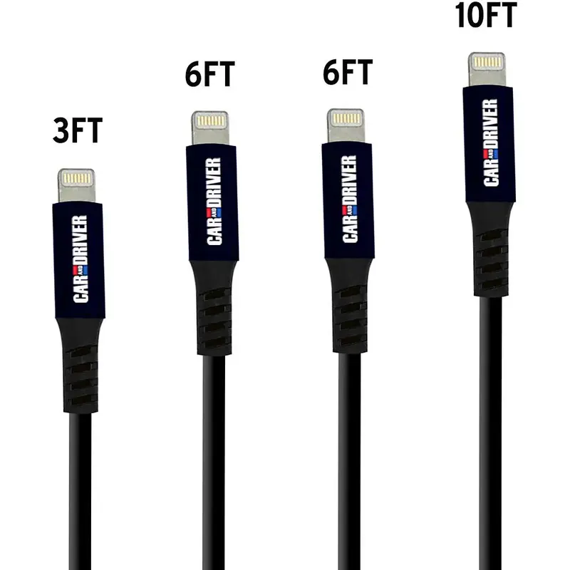 Usb To Lightning Connector, 4 Pvc Black Cables 1