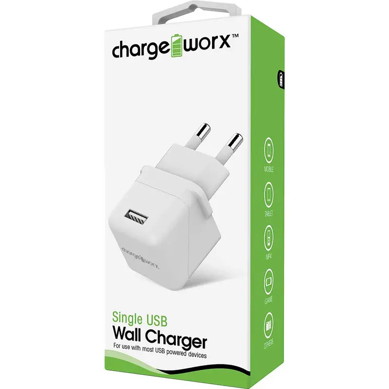 Usb Wall Charger, White 1