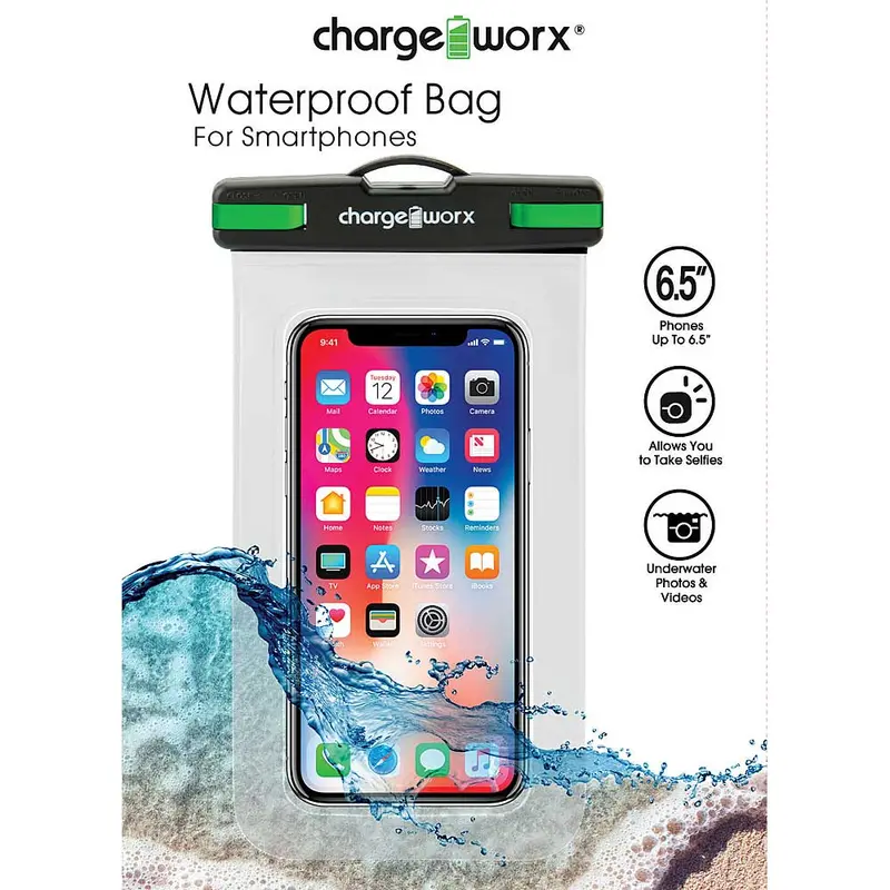 Waterproof Sleeve For Smartphones, Clear 1