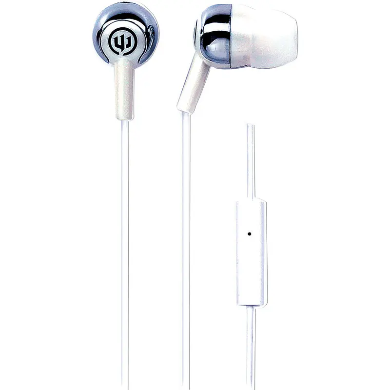 Wi-1858 "Deuce" Earbuds W/ Mic, White 1