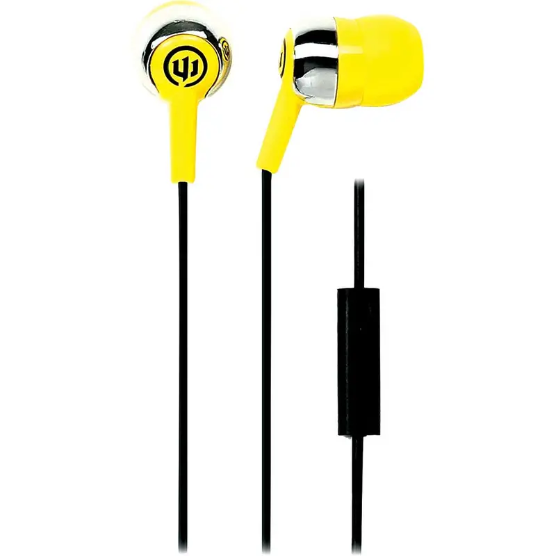 Wi-1859 "Deuce" Earbuds W/ Mic, Yellow 1