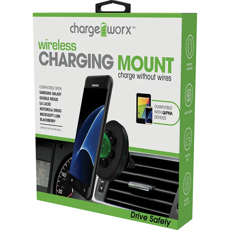 Wireless Charging Air Vent Clip Suction Mount 1