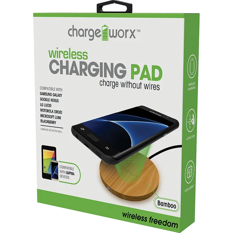 Wireless Charging Desktop Bamboo Pad 1