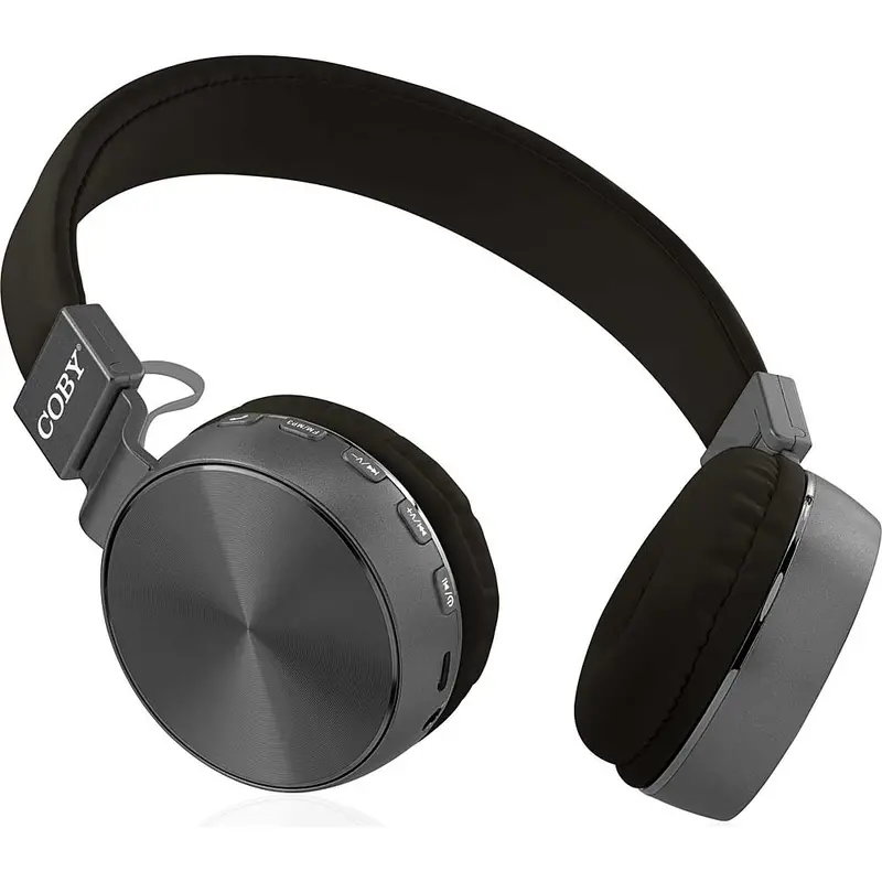 Wireless Folding Stereo Headphones, Black 1