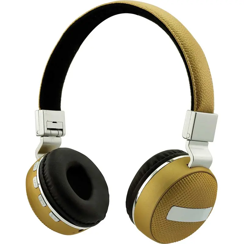 Wireless Folding Stereo Headphones, Gold/Silver 1
