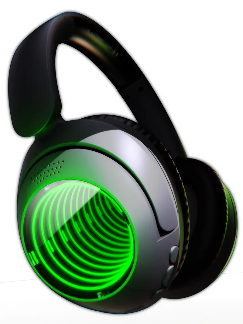 Wireless Led Headphones With Infinity Mirror Effect 1