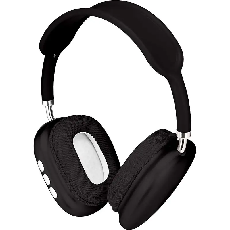 Wireless Metal Folding Headphones, Black 1