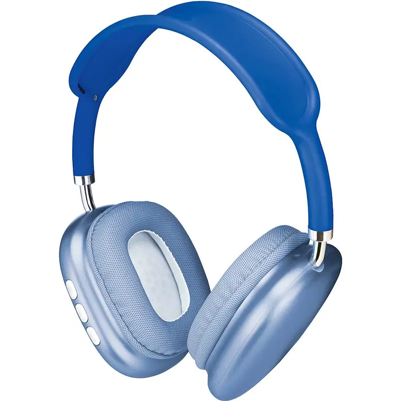 Wireless Metal Folding Headphones, Blue 1