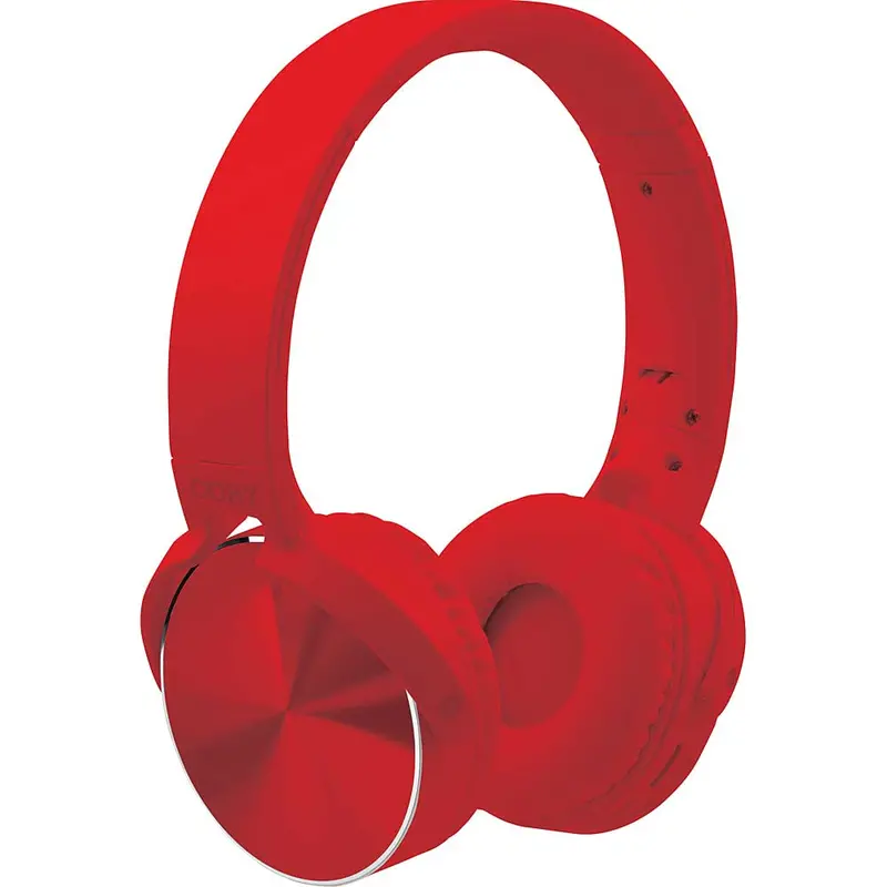 Wireless Metal Folding Headphones, Red 1