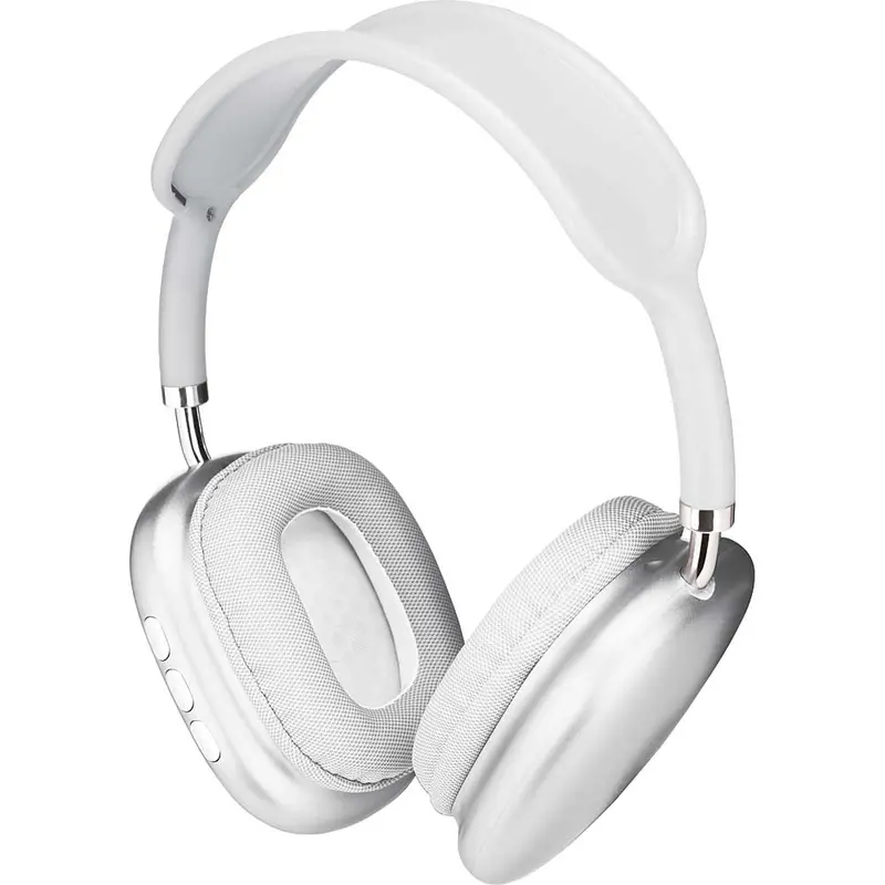 Wireless Metal Folding Headphones, Silver 1