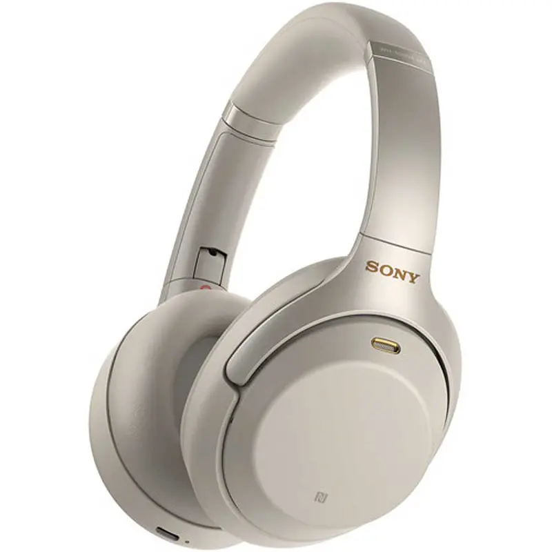 Wireless Noise-Canceling Headphones, Silver 1