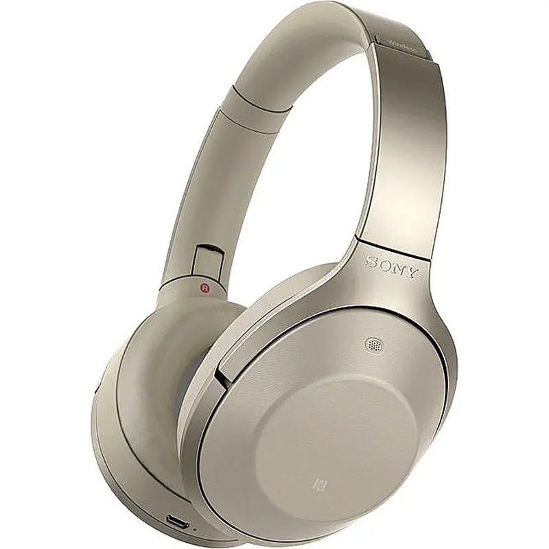 Wireless Noise Cancelling Headphones, Beige 1