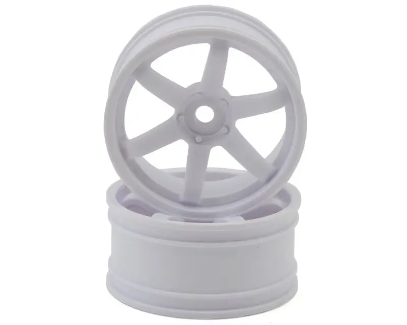 Yokomo 6-Spoke Drift Wheels (White) (2) (5Mm Offset) 1