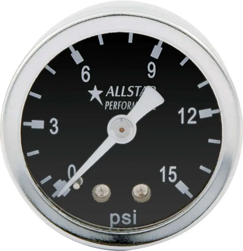Allstar Performance 80210 1.5In Gauge 0-15 Psi Dry Type 1