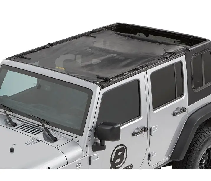 Bestop 52401-11 Sun Safari Bikini - '07-18 Wrangler Jk 4-Door (Mesh) 1