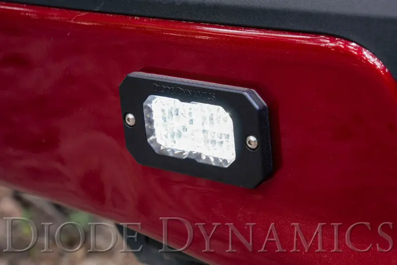 Diode Dynamics Stage Series 2-Inch Led Pod – Pro White Flood Beam, Flush Mount Abl 1