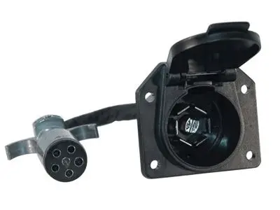 Husky Towing 6-Pole Round To 7-Blade Rv Adapter – Flexible Wire, Die-Cast Zinc Housing 1