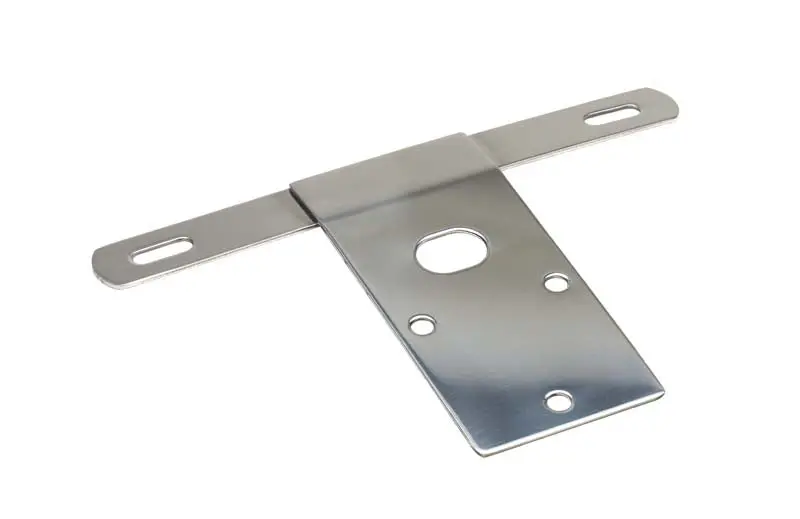 Kentrol Polished Silver License Plate Bracket For 1976–1986 Jeep Cj Models 1