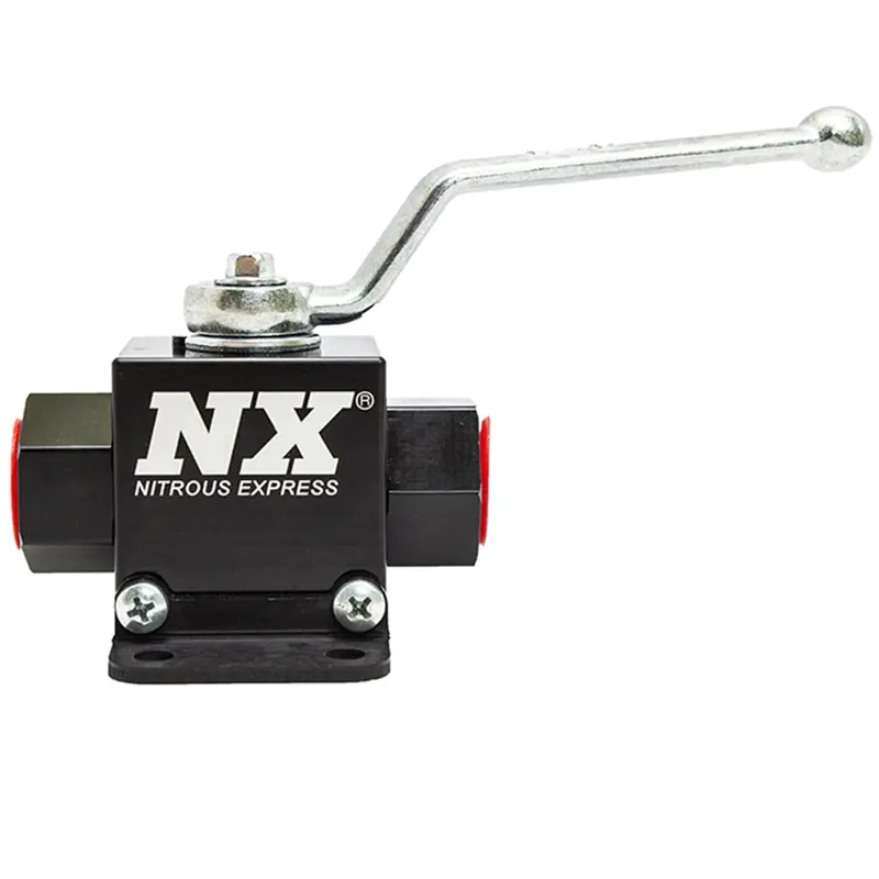 Nitrous Express Lightweight Billet In-Line Solenoid Valve — 1/2" I.D., Model 15159 1