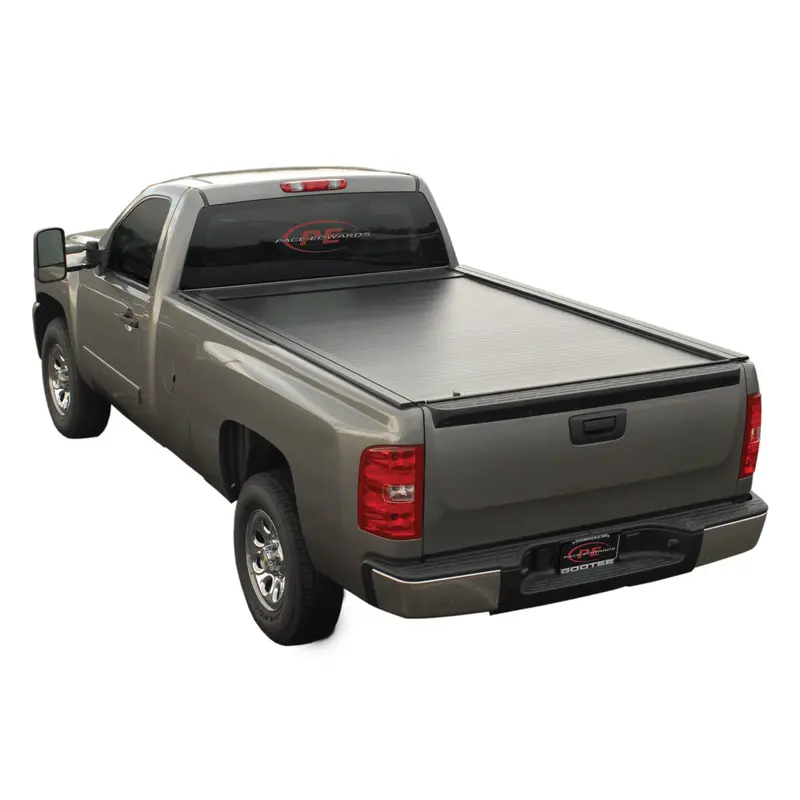 Pace Edwards Jackrabbit Full-Metal Tonneau Cover – Hard Folding Truck Bed Cover Kit 1