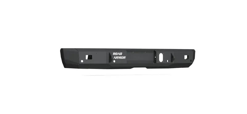 Road Armor 7161R0B Stealth Winch-Ready Rear Bumper – Textured Black, Integrated Recovery Mounts 1