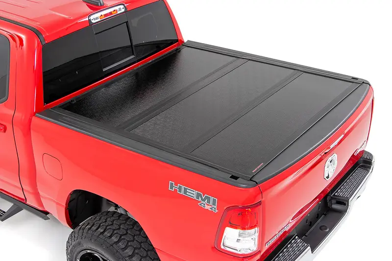 Rough Country 47320550 Dodge Low Profile Hard Tri-Fold Tonneau Cover 19-20 Ram 1500 Quad/Mega Cab 5.5Ft; Bed W/O Rambox Rough Country 1