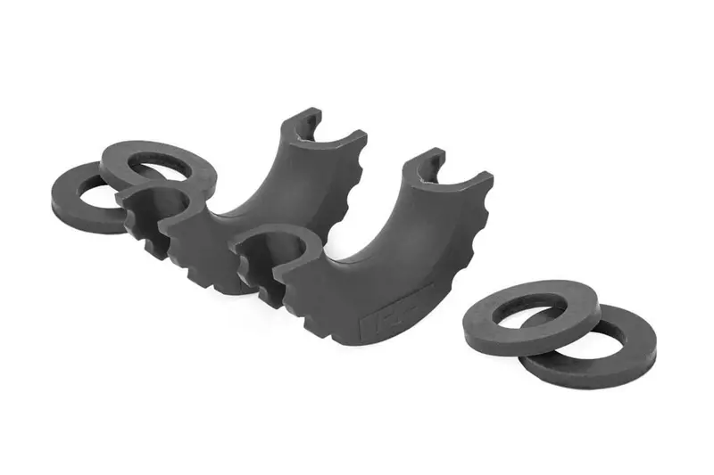 Rough Country D-Ring Isolators – Polyurethane Mounts With Logo, Black Pair (Rs101) 1