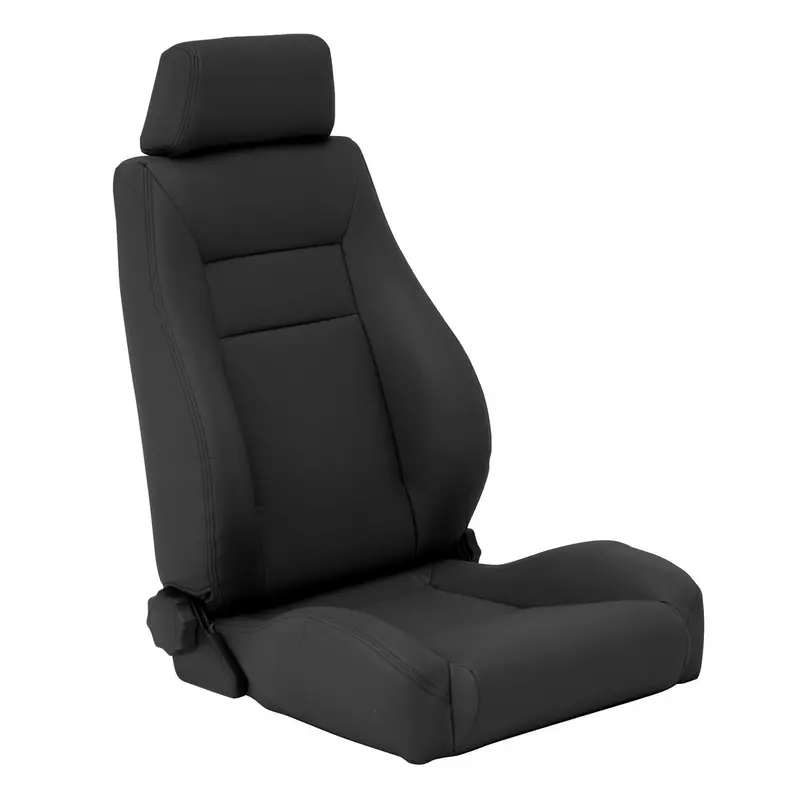 Smittybilt 49515 Contour Sport Bucket Front Seats With Recliner – Black Denim Finish 1