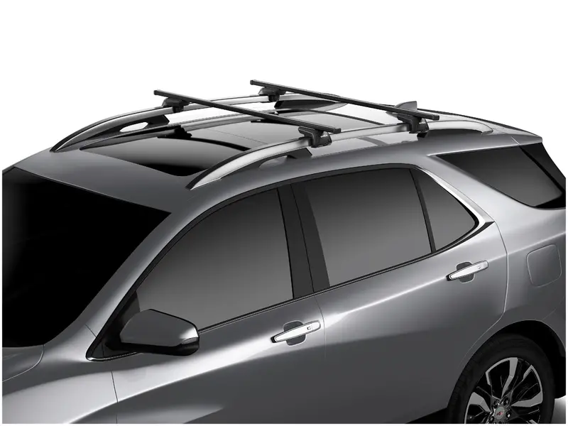 Sportrack Raised Rail Roof Rack System – Complete Setup, 135 Lb Capacity, Black (157872) 1