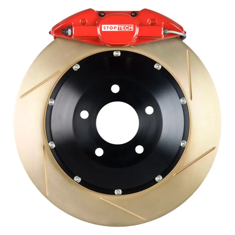 Stoptech 83.622.0023.73 Stoptech Big Brake Kit; Red Caliper; Slotted Two-Piece Rotor; Front 1