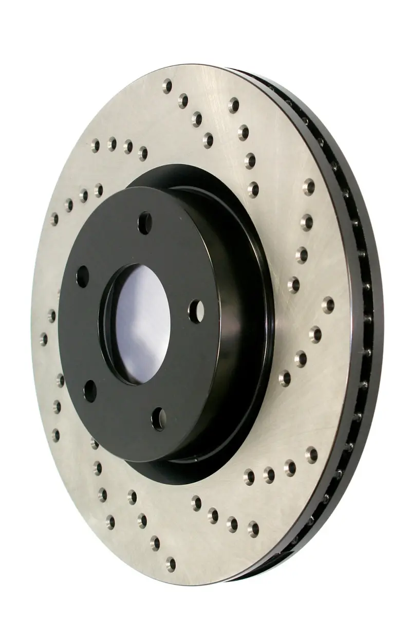 Stoptech Cryo-Treated Front Right Brake Rotor – Cross-Drilled Sport Design (128.62116Cr) 1